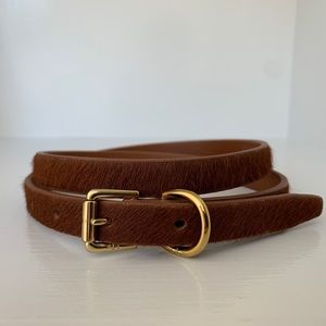 Ralph Lauren leather horse hair belt